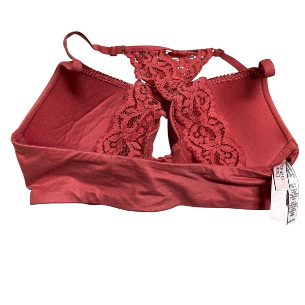 Victoria Secret Body By Victoria Lace Racerback Perfect Shape Bra 32D - Picture 3 of 6